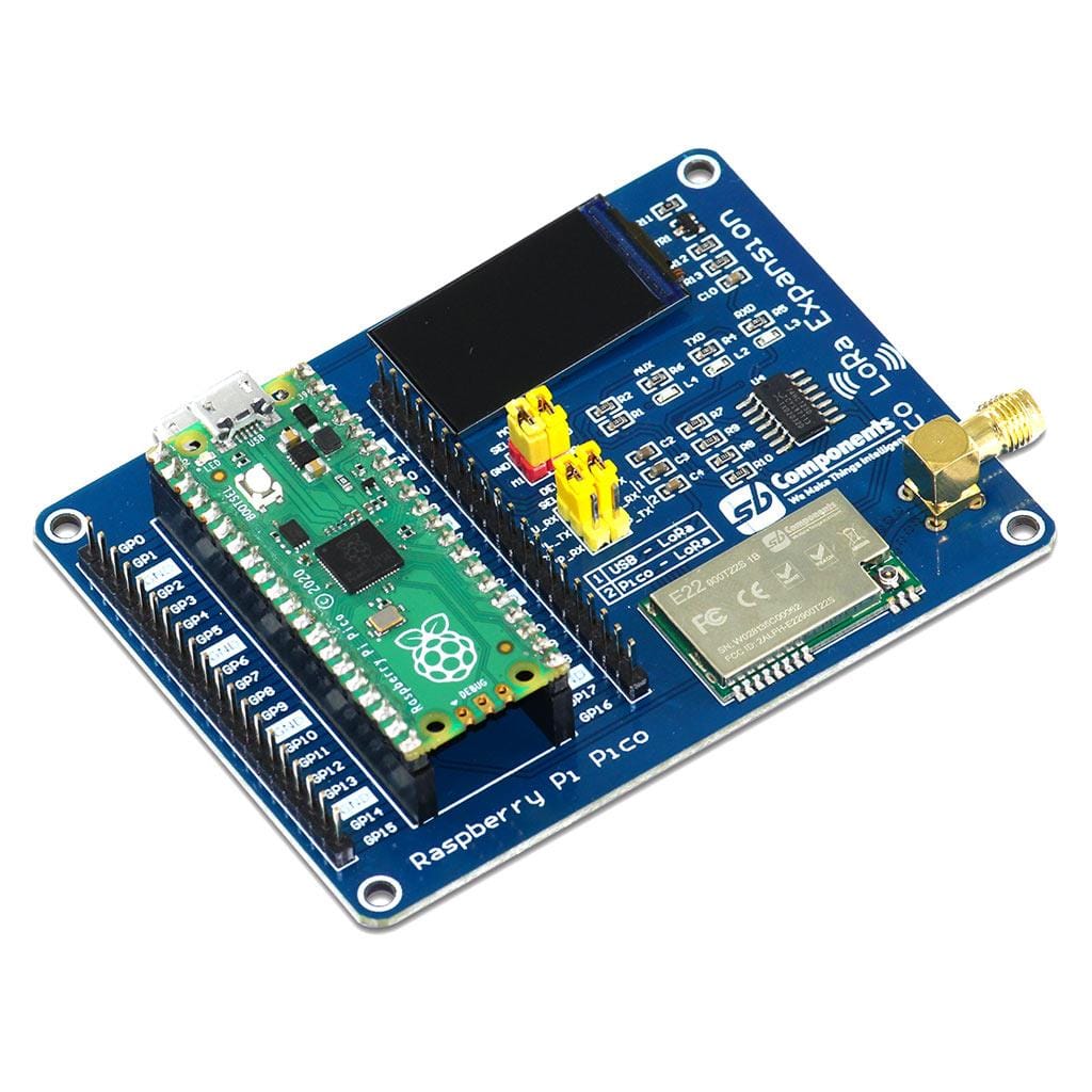 LoRa Expansion for Raspberry Pi Pico (Inc. Antenna) - The Pi Hut