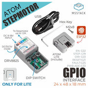 M5Stack ATOM Stepper Motor Driver Development Kit (DRV8825) - The Pi Hut