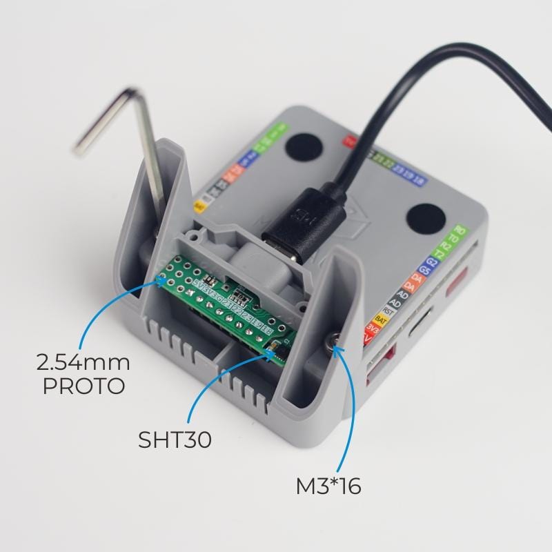 M5Stack BTC Standing Base for M5 Core with SHT30 - The Pi Hut