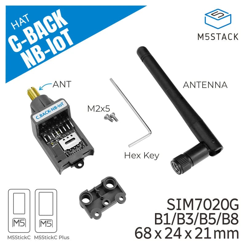 M5Stack C-Back NB-loT Global version (SIM7020G) - The Pi Hut