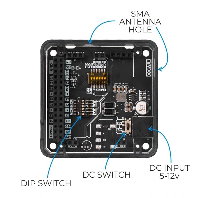 M5Stack COM.LoRaWAN Module 868MHz V2.0 (ASR6501) - The Pi Hut