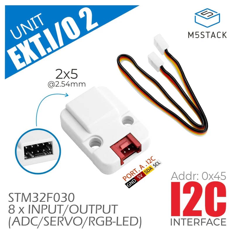 M5Stack Extend I/O 2 Unit (STM32F0) - The Pi Hut