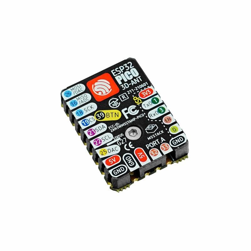 M5Stack M5Stamp Pico Mate with Pin Headers - The Pi Hut