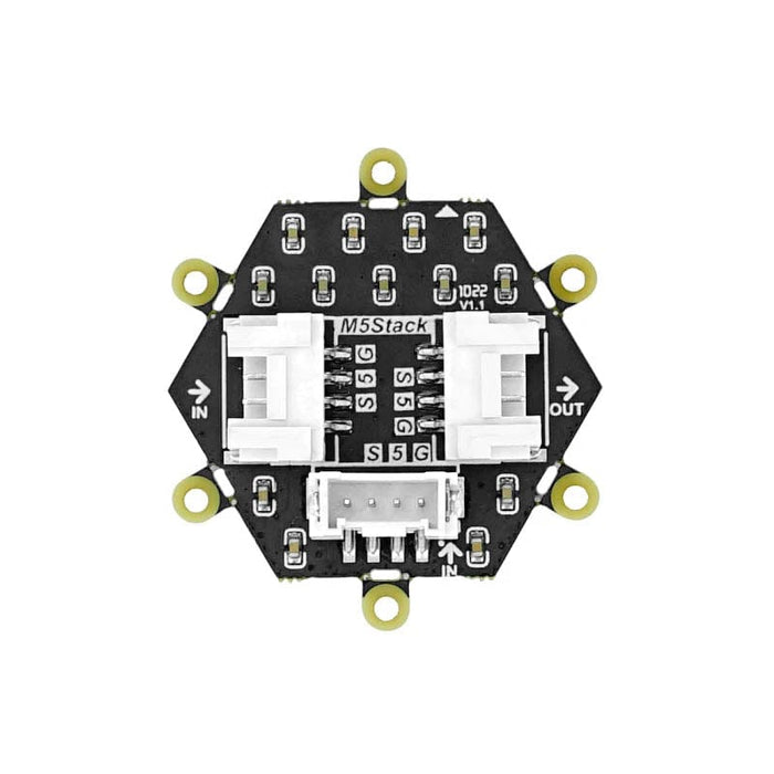 M5stack Led M5Stack Neo HEX 37 RGB LED Board (WS2812) - The Pi Hut