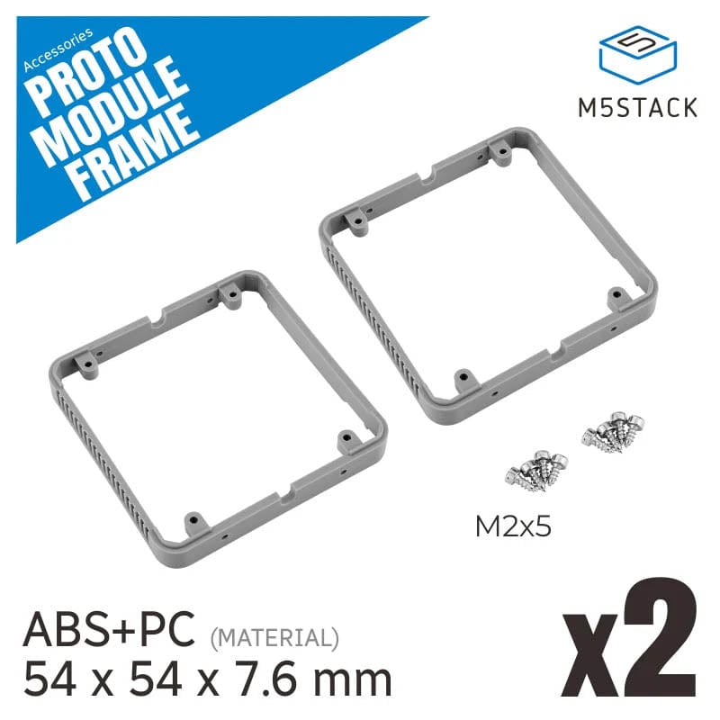 M5Stack Plastic Frame for Proto Module (2 pieces) - The Pi Hut