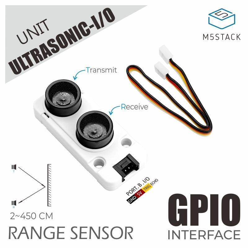 M5Stack Ultrasonic Distance Unit I/O (RCWL-9620) - The Pi Hut