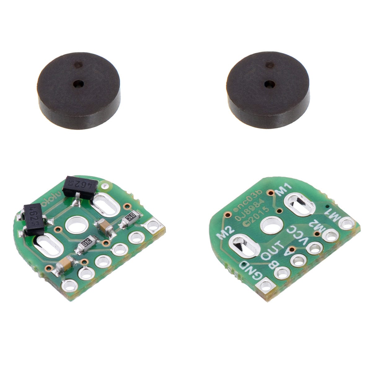 Magnetic Encoder Pair Kit for Extended Back Shaft Micro Metal Gearmotors - The Pi Hut