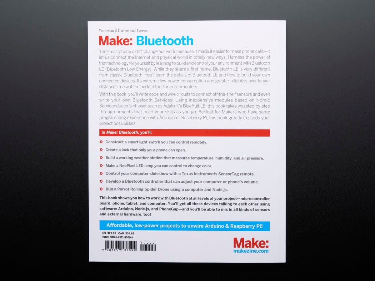 Make:Bluetooth Book Parts Pack - Book Not Included - The Pi Hut
