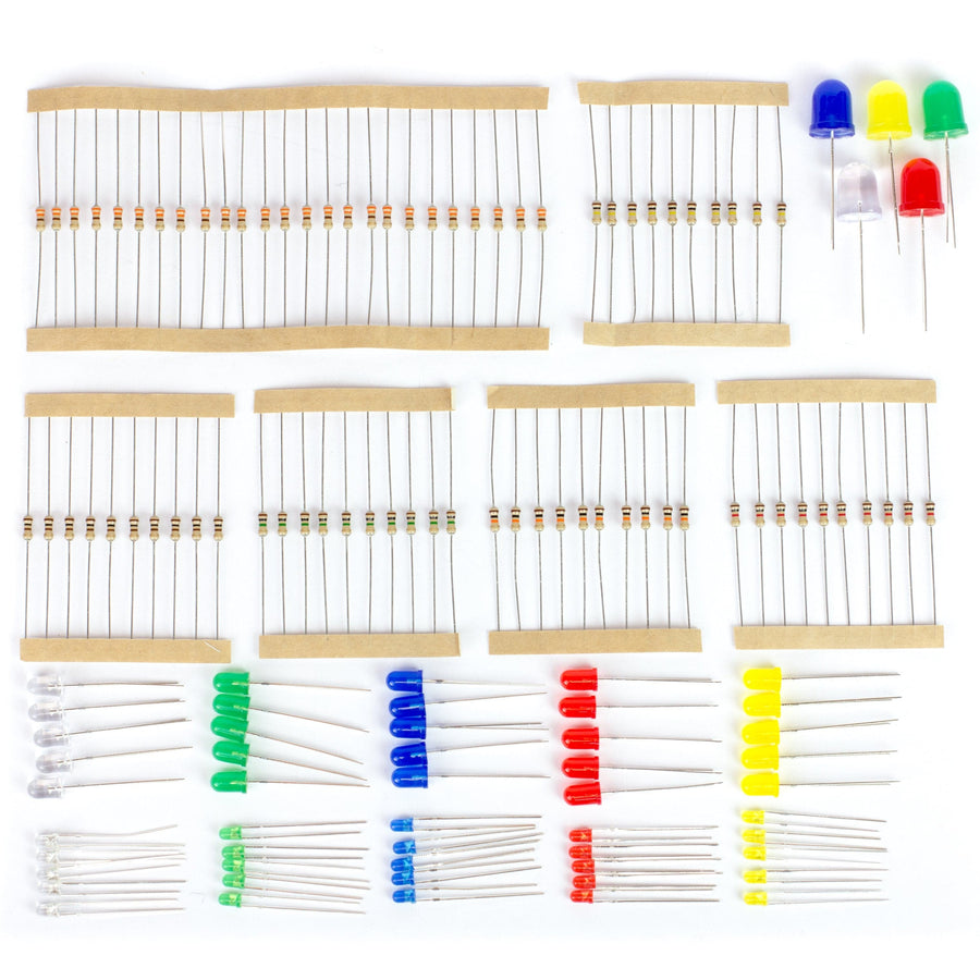 Axl Led Resistor Maker Essentials - LEDs & Resistors - The Pi Hut