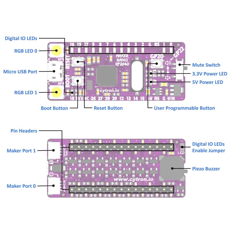 Maker Nano RP2040 - The Pi Hut