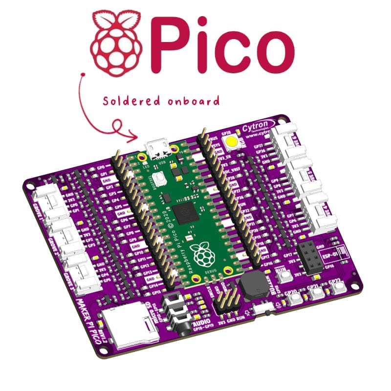 Maker Pi Pico (with pre-soldered Pico) - The Pi Hut