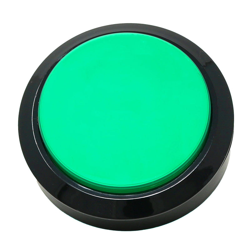 Massive Arcade Button with LED - 100mm Green - The Pi Hut