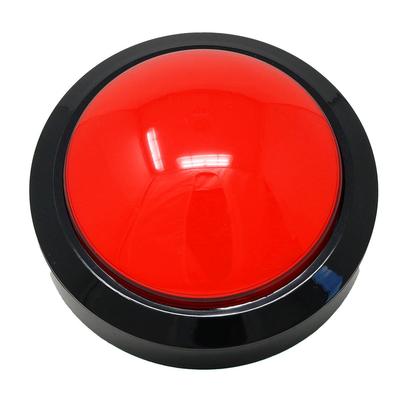 Massive Arcade Button with LED - 100mm Red - The Pi Hut