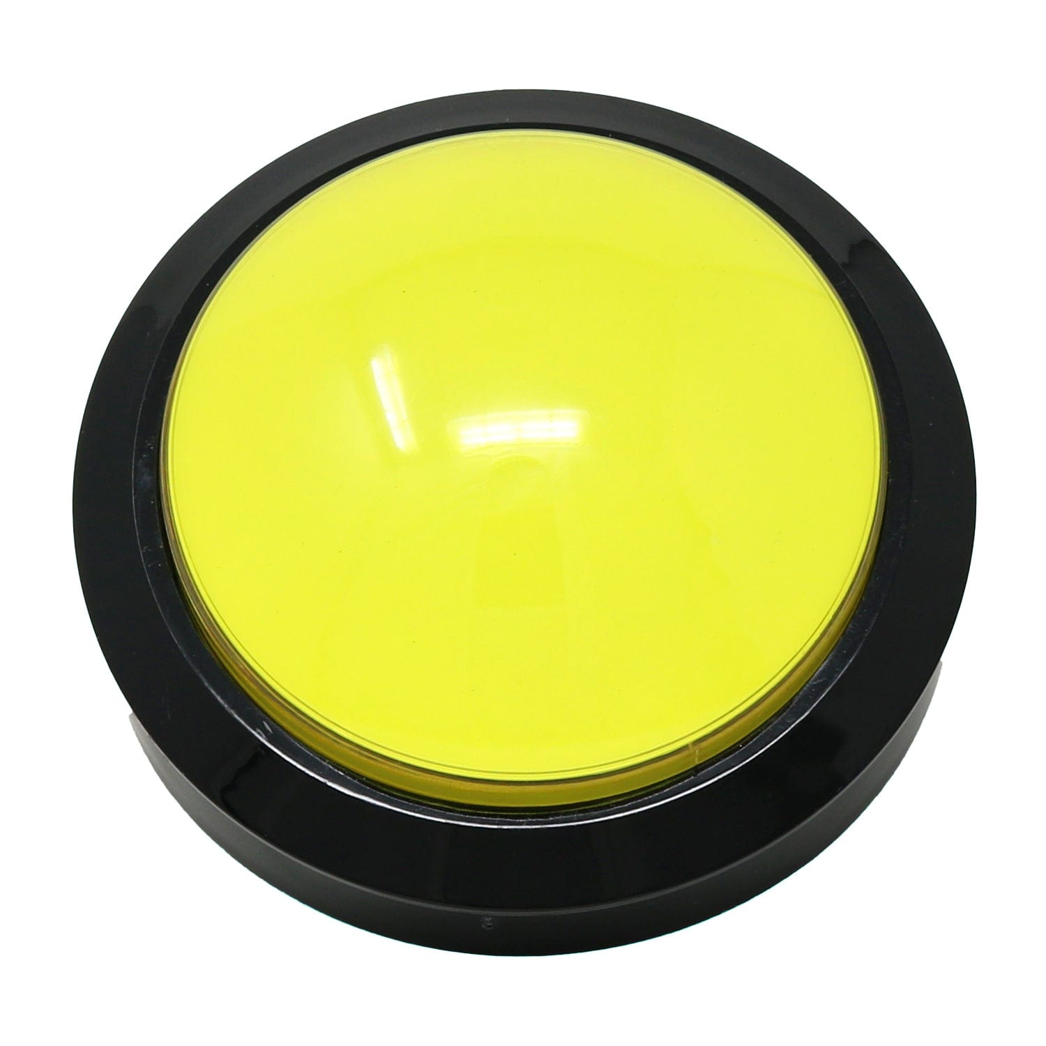 Massive Arcade Button with LED - 100mm Yellow - The Pi Hut