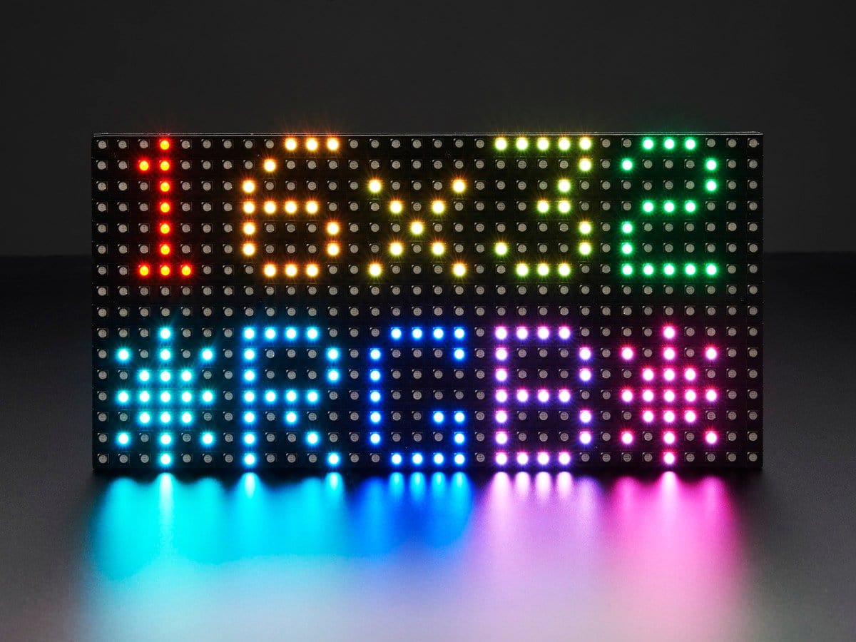 Medium 16x32 RGB LED matrix panel - 6mm Pitch - The Pi Hut