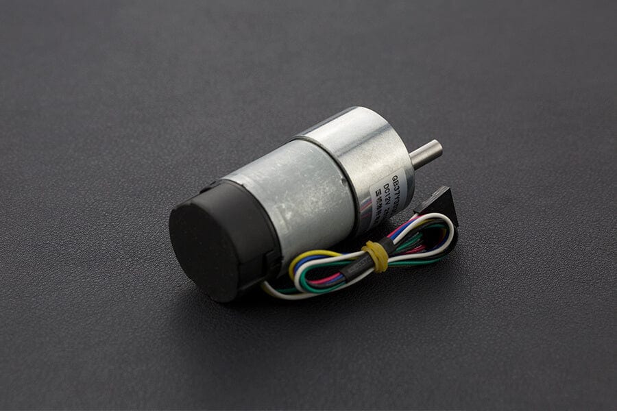 Metal DC Geared Motor w/Encoder - 12V 251RPM 18Kg.cm - The Pi Hut