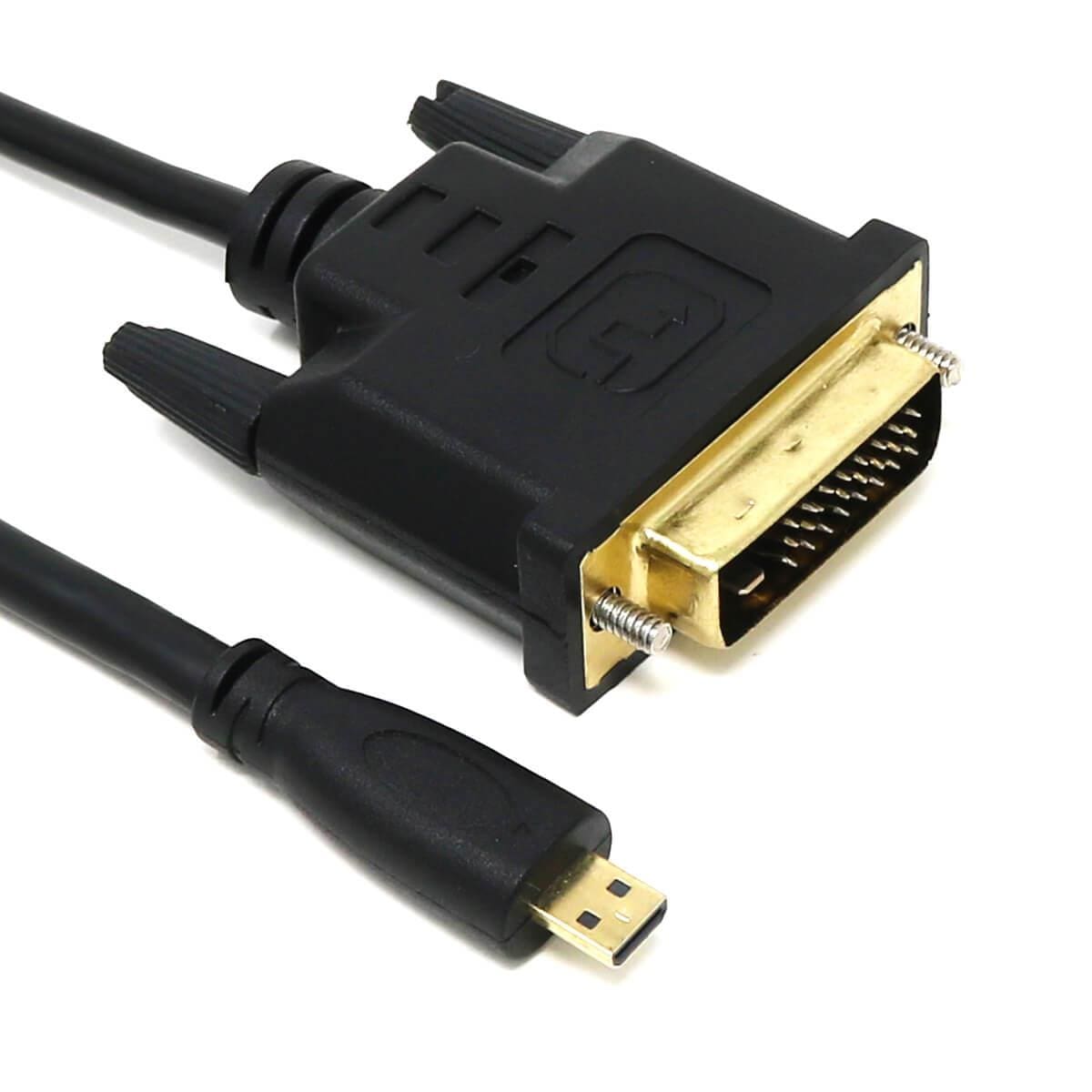Dem Vedholdende abort Micro HDMI to DVI-D Cable for Raspberry Pi 4 | The Pi Hut
