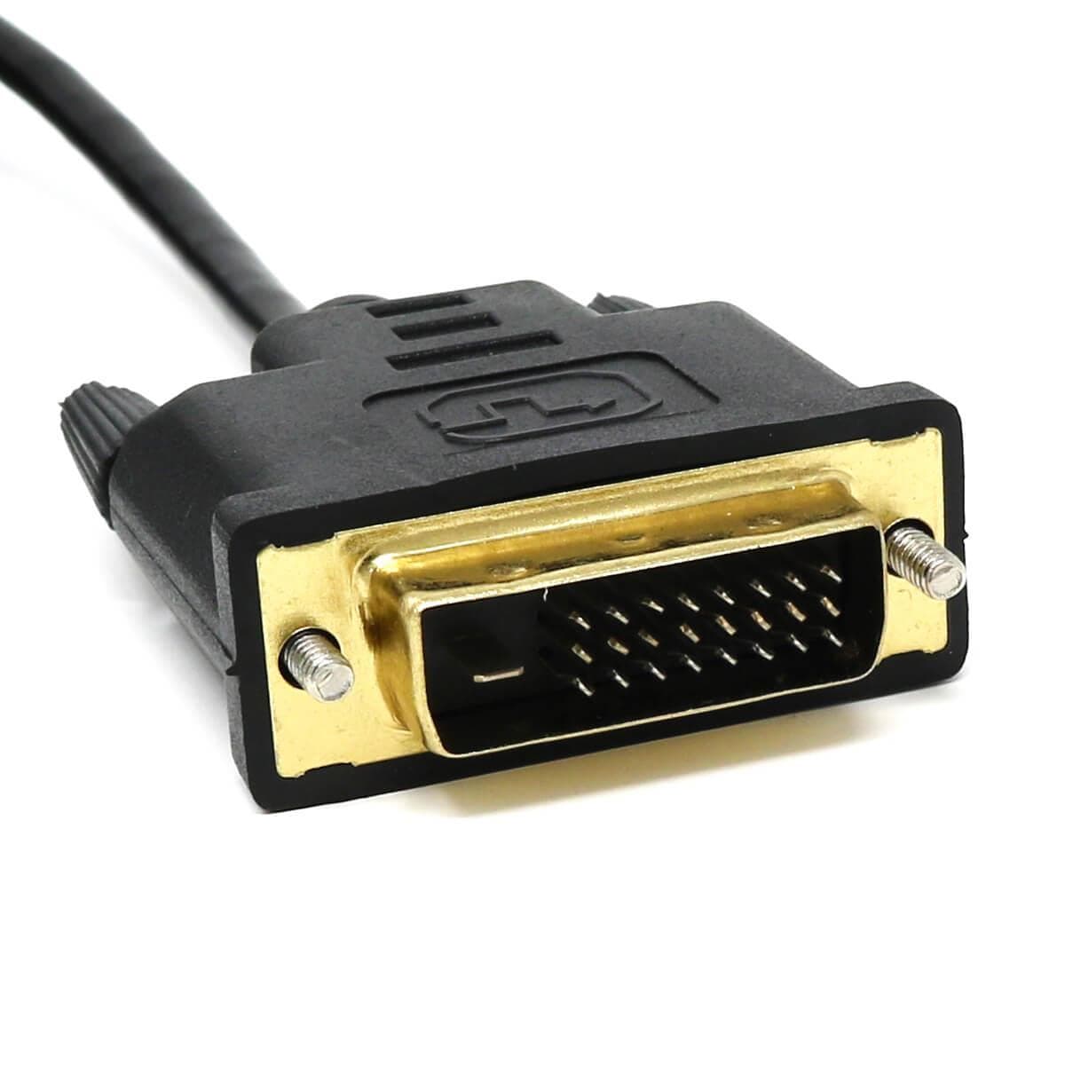 Micro HDMI to DVI-D Cable for Raspberry Pi 4 - The Pi Hut