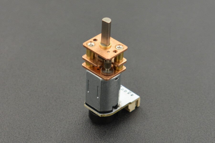 Micro Metal Geared motor w/Encoder - 6V 105RPM 150:1 - The Pi Hut
