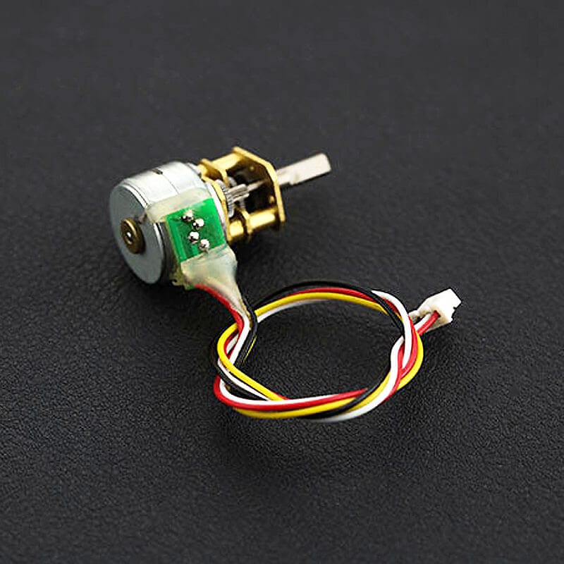 Micro Metal Geared Stepper Motor (12V 0.6kg.cm) - The Pi Hut