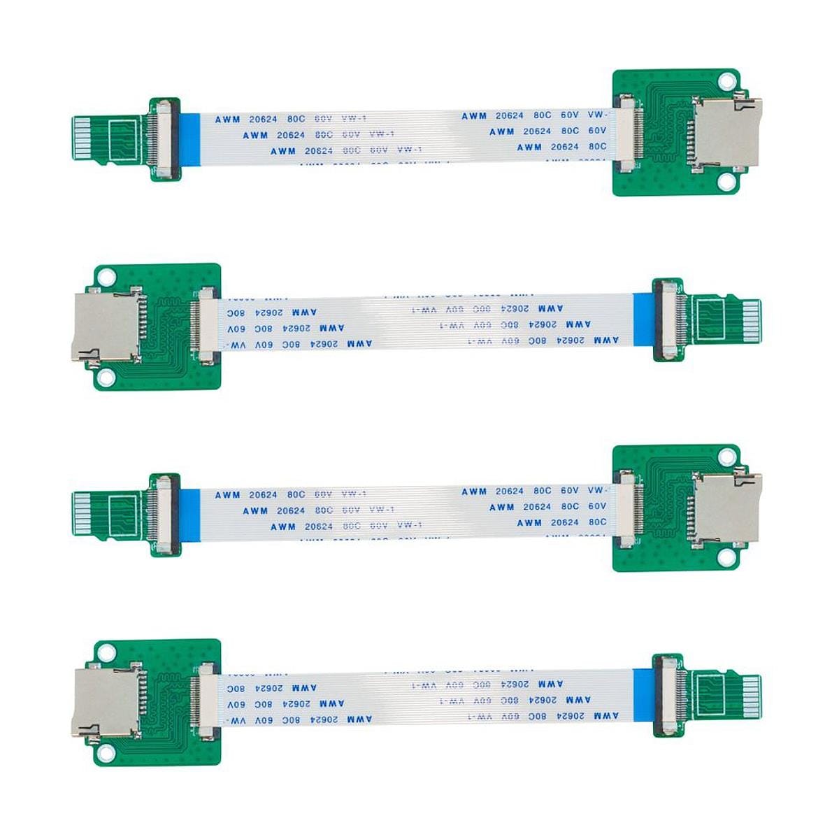 MicroSD Extender Set for Uctronics Cluster Cases (4 pieces) - The Pi Hut