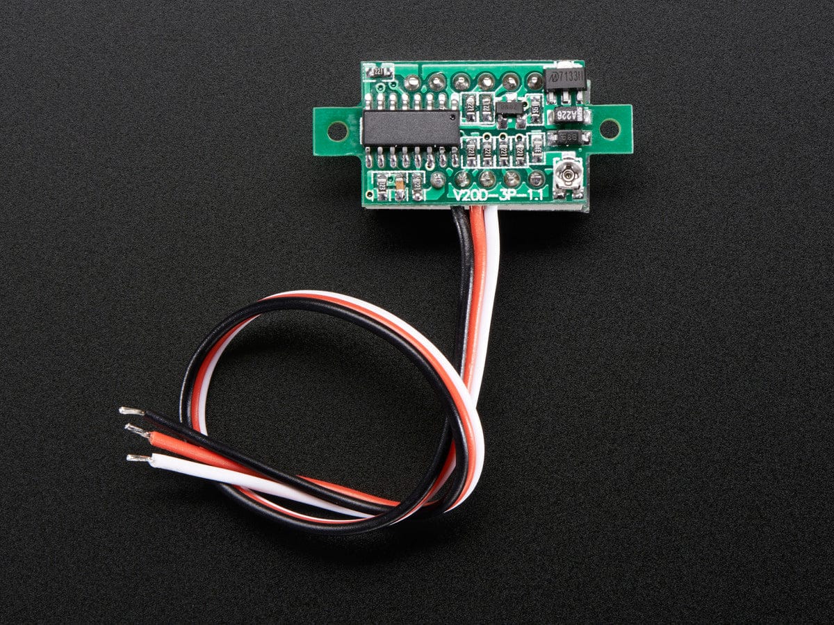 Mini 3-wire Volt Meter (0 - 99.9VDC) - The Pi Hut