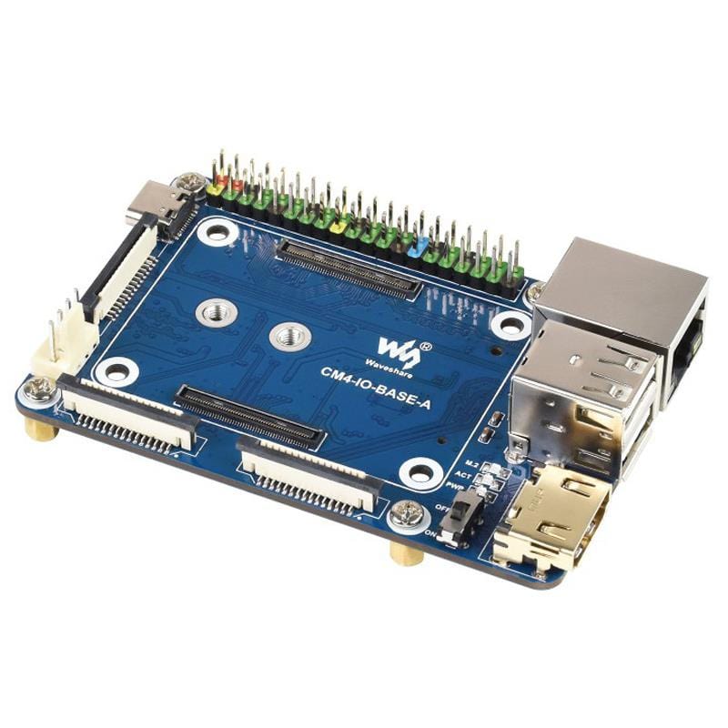 Mini Base Board (A) for Raspberry Pi Compute Module 4 - The Pi Hut