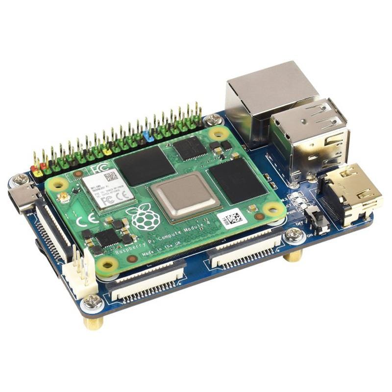 Mini Base Board (A) for Raspberry Pi Compute Module 4 - The Pi Hut