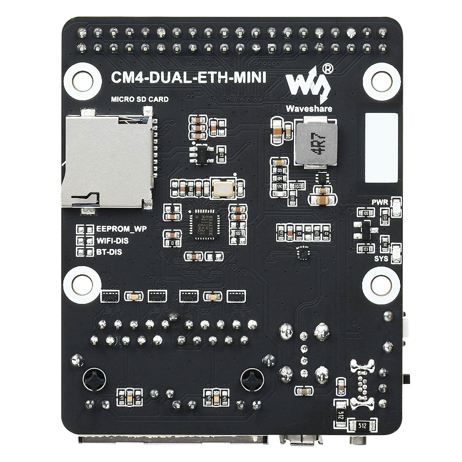 Mini Dual Gigabit Ethernet Base Board for Raspberry Pi CM4 - The Pi Hut