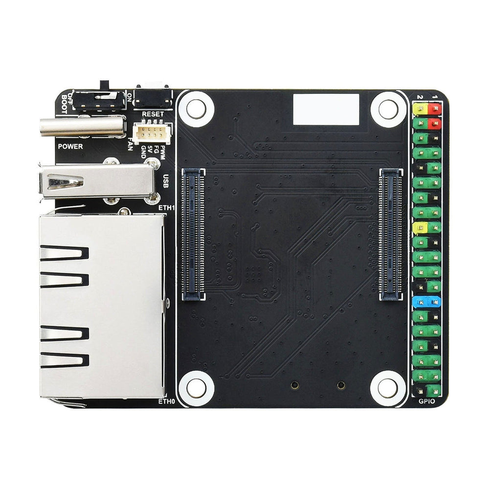 Mini Dual Gigabit Ethernet Base Board for Raspberry Pi CM4 - The Pi Hut