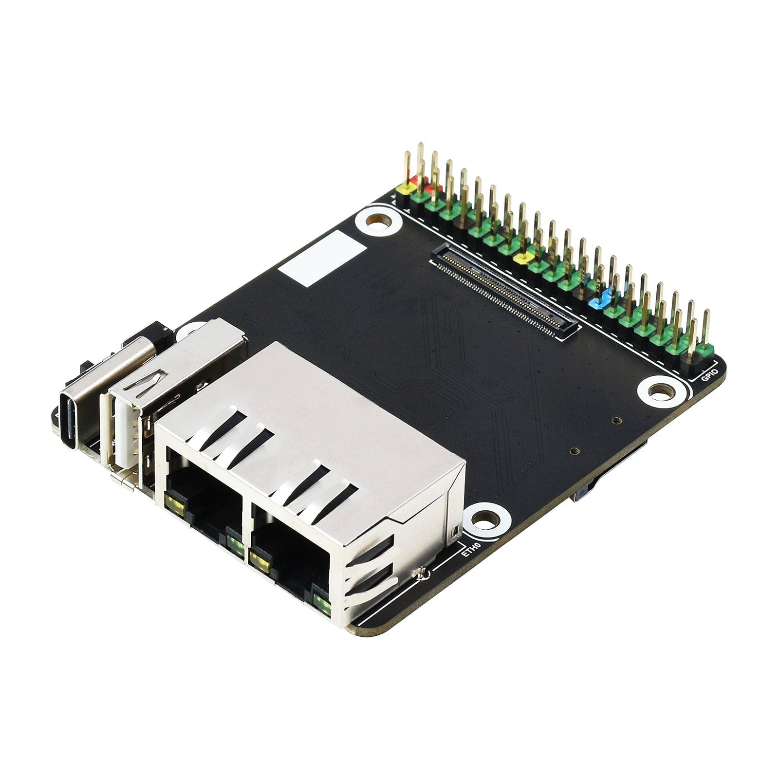 Mini Dual Gigabit Ethernet Base Board for Raspberry Pi CM4 - The Pi Hut