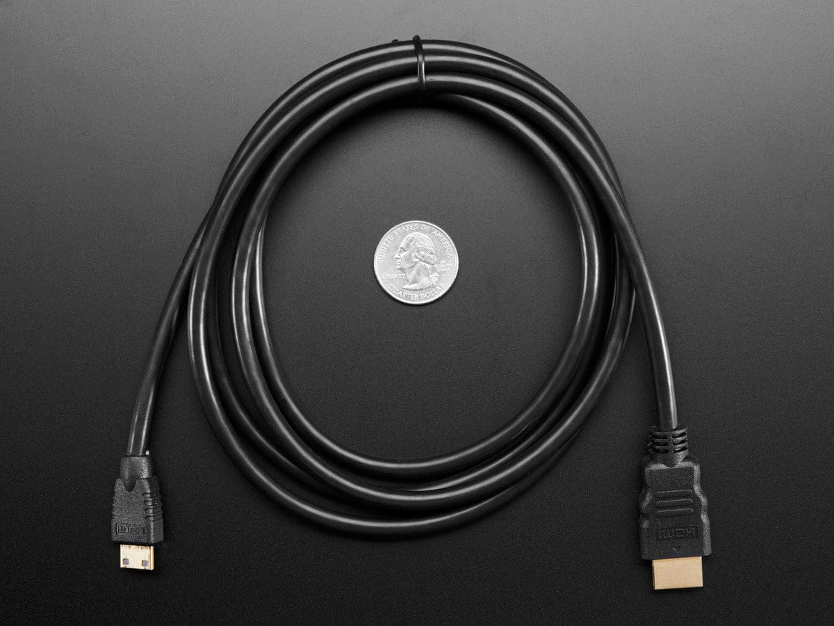 Mini HDMI to HDMI Cable - 5 feet - The Pi Hut