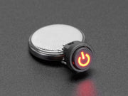 Mini Illuminated Momentary Pushbutton - Red Power Symbol - The Pi Hut