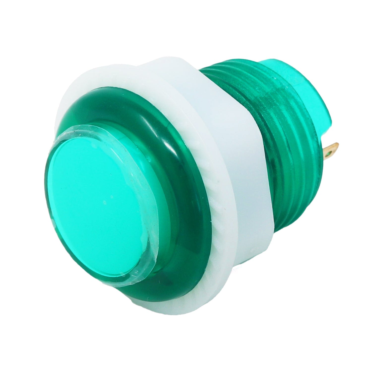 Mini LED Arcade Button - 24mm Translucent Green - The Pi Hut