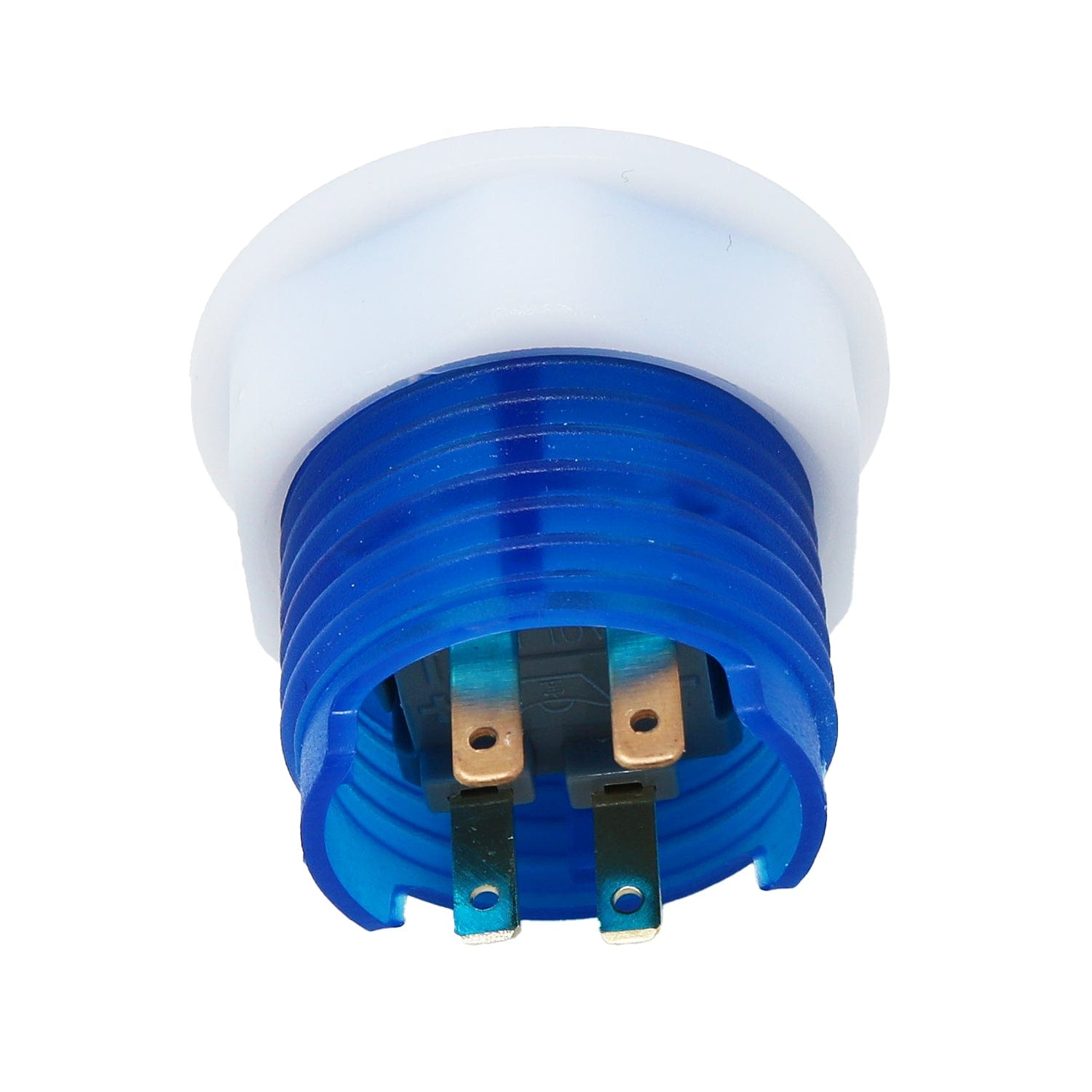 Mini LED Arcade Button - 24mm Translucent Blue - The Pi Hut