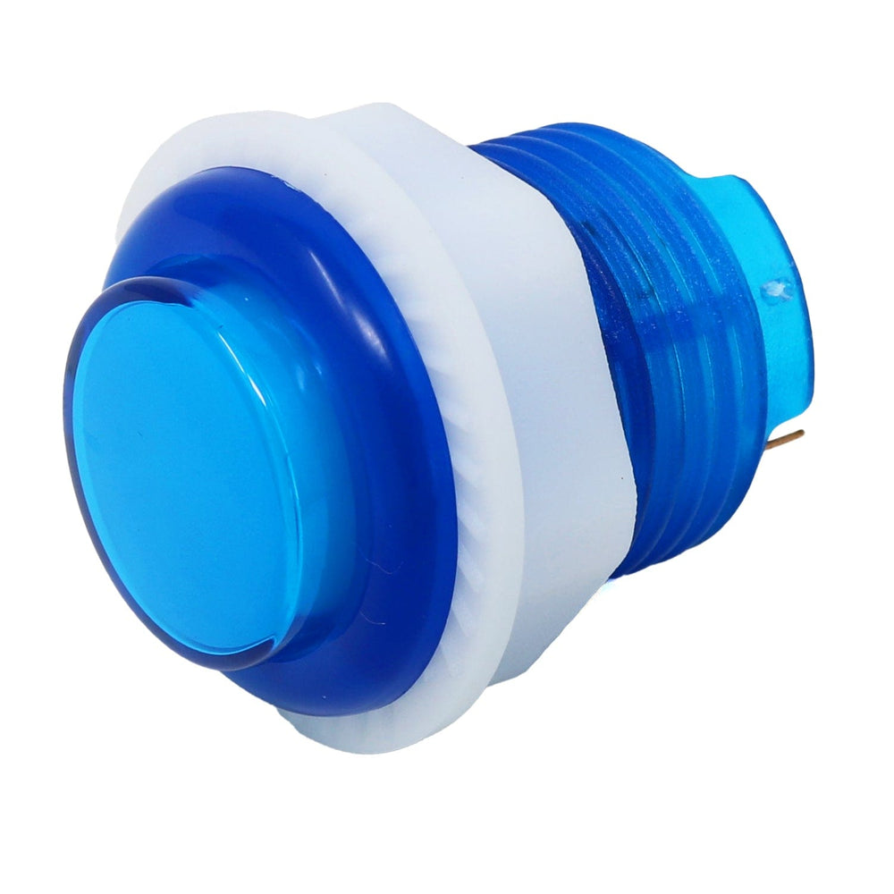 Mini LED Arcade Button - 24mm Translucent Blue - The Pi Hut