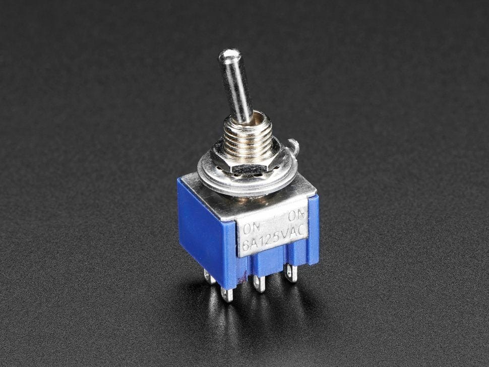 Mini Panel Mount DPDT Toggle Switch - The Pi Hut