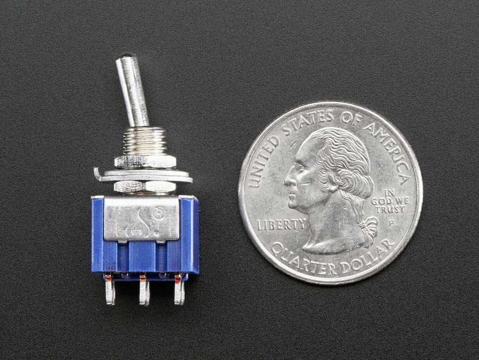 Mini Panel Mount DPDT Toggle Switch - The Pi Hut