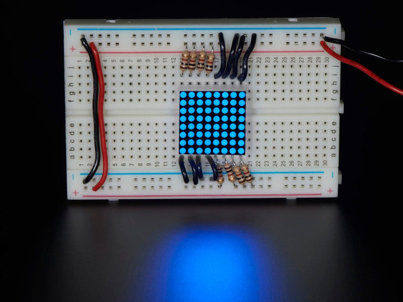 Miniature 8x8 Blue LED Matrix - The Pi Hut