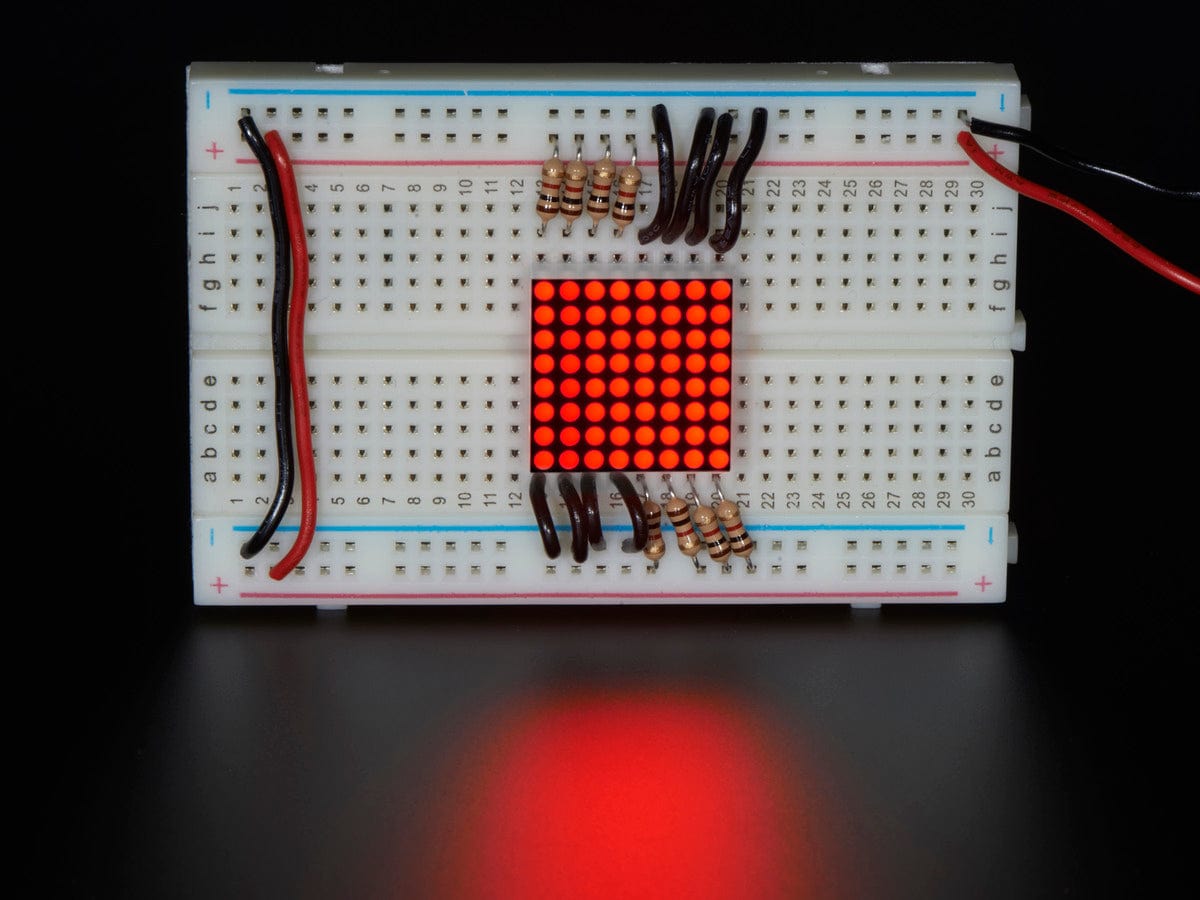 Miniature 8x8 Red LED Matrix - The Pi Hut