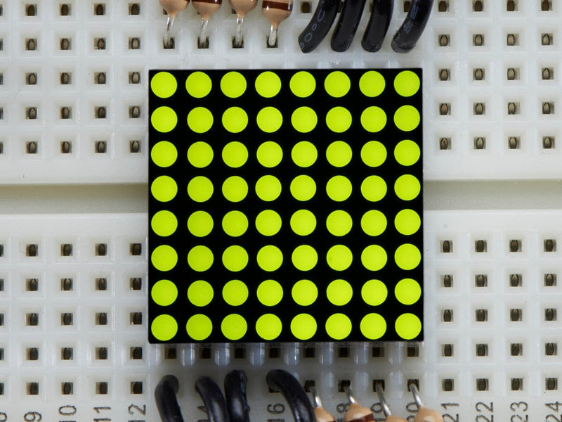 Miniature 8x8 Yellow-Green LED Matrix - The Pi Hut