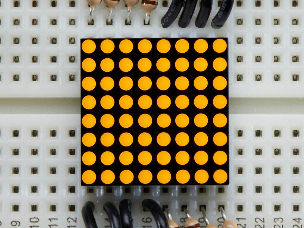 Miniature 8x8 Yellow LED Matrix - The Pi Hut