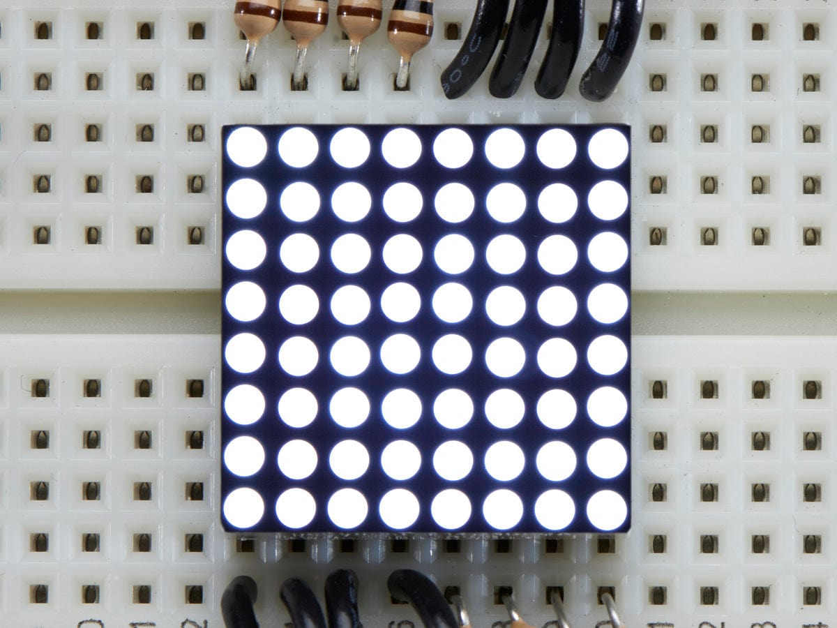 Miniature Ultra-Bright 8x8 White LED Matrix - The Pi Hut