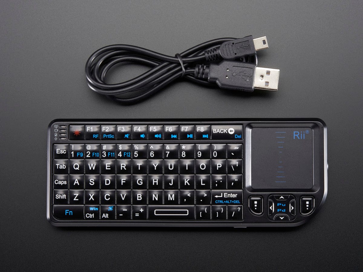 Miniature Wireless USB Keyboard with Touchpad - The Pi Hut