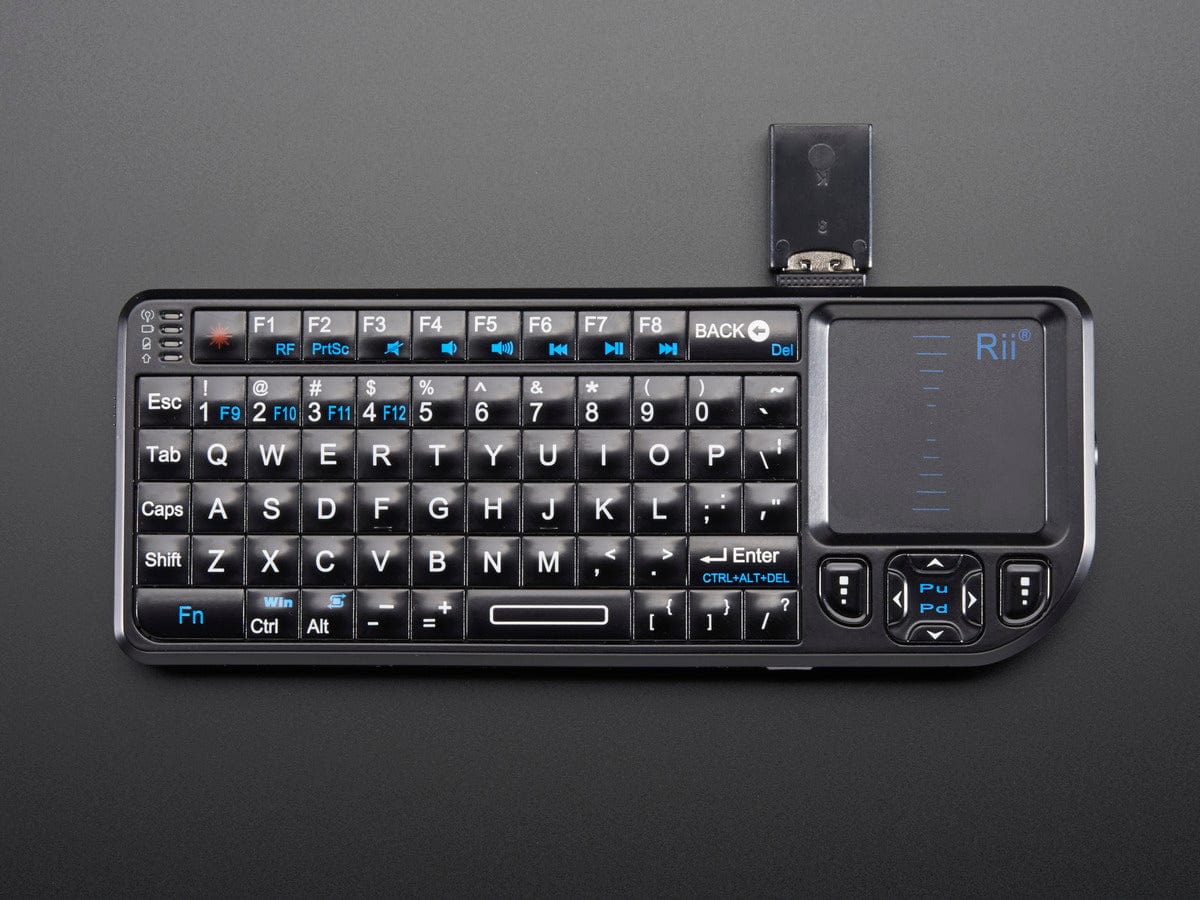 Miniature Wireless USB Keyboard with Touchpad - The Pi Hut