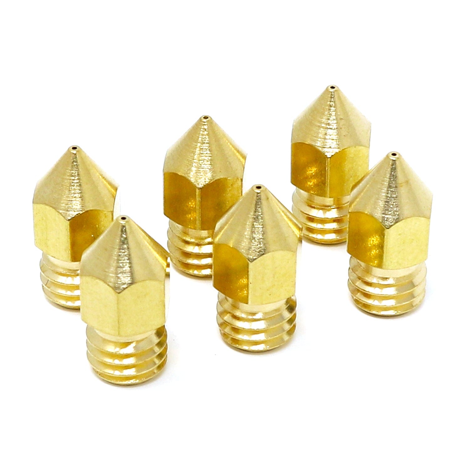 MK8 Brass 3D Printer Nozzles - 6-pack - The Pi Hut