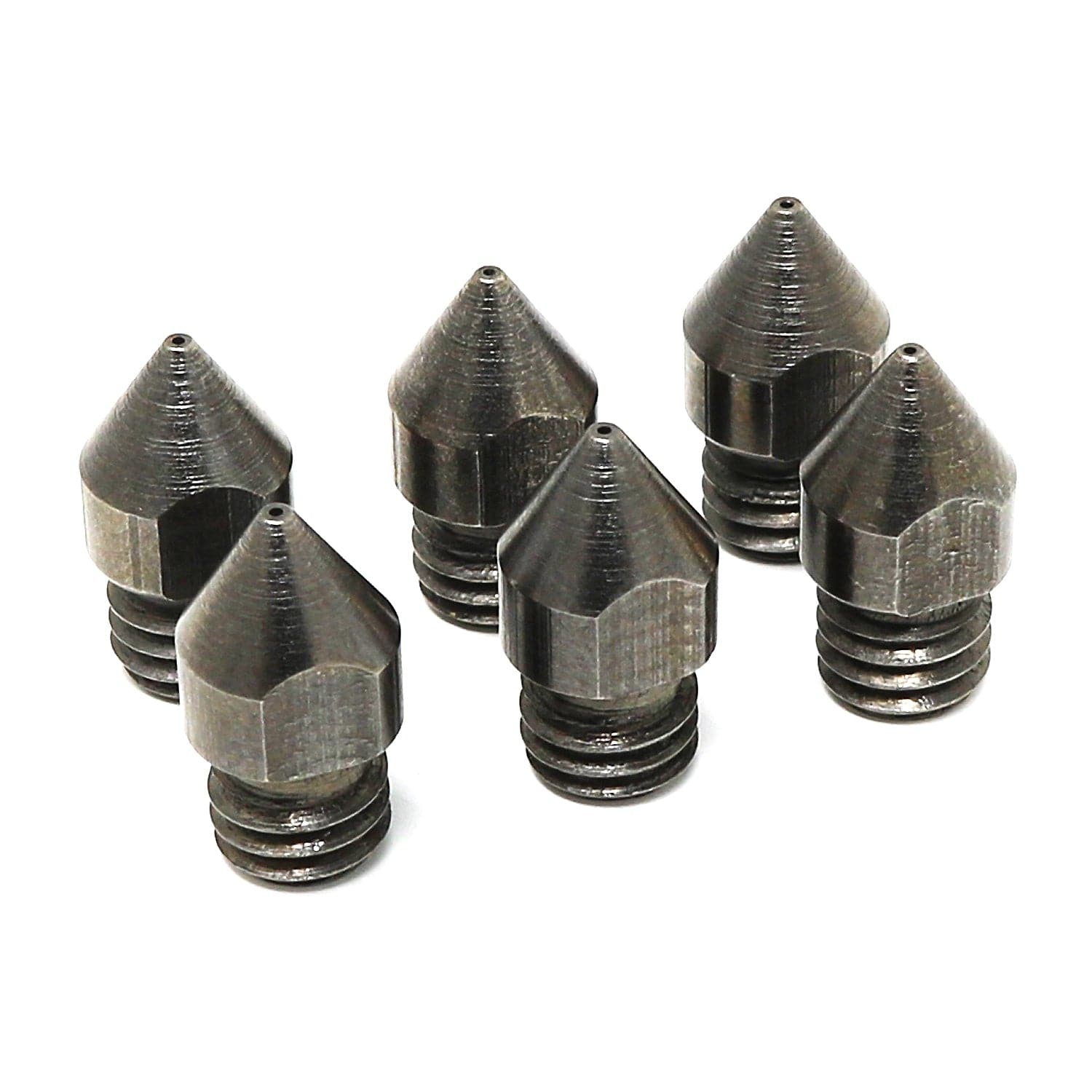 MK8 Hardened Steel 3D Printer Nozzles - 6-pack | The Pi Hut