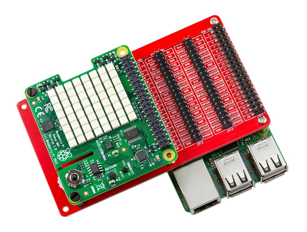 ModMyPi Triple GPIO Expansion Board w/ HAT Area - The Pi Hut