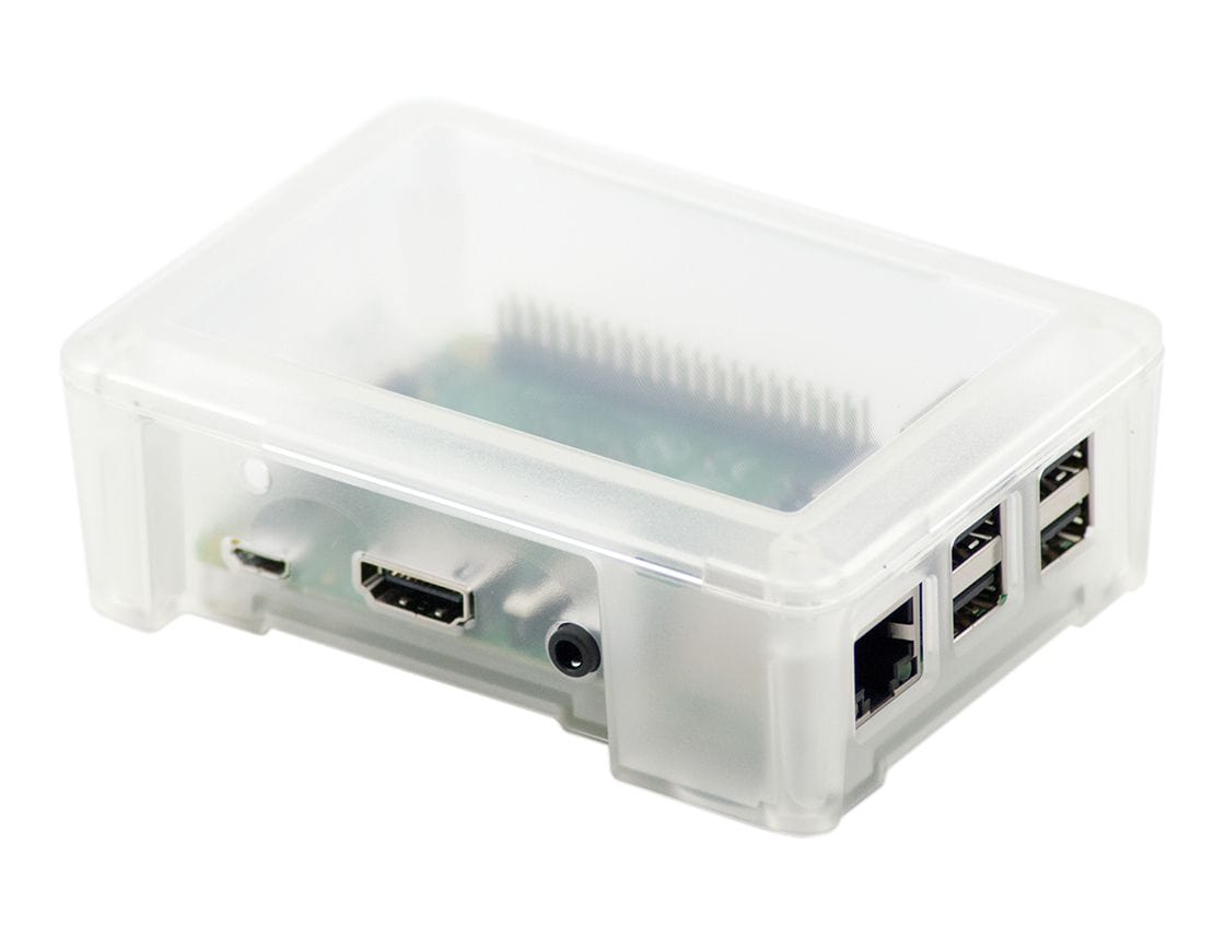 Modular Raspberry Pi 3 Case - Clear - The Pi Hut