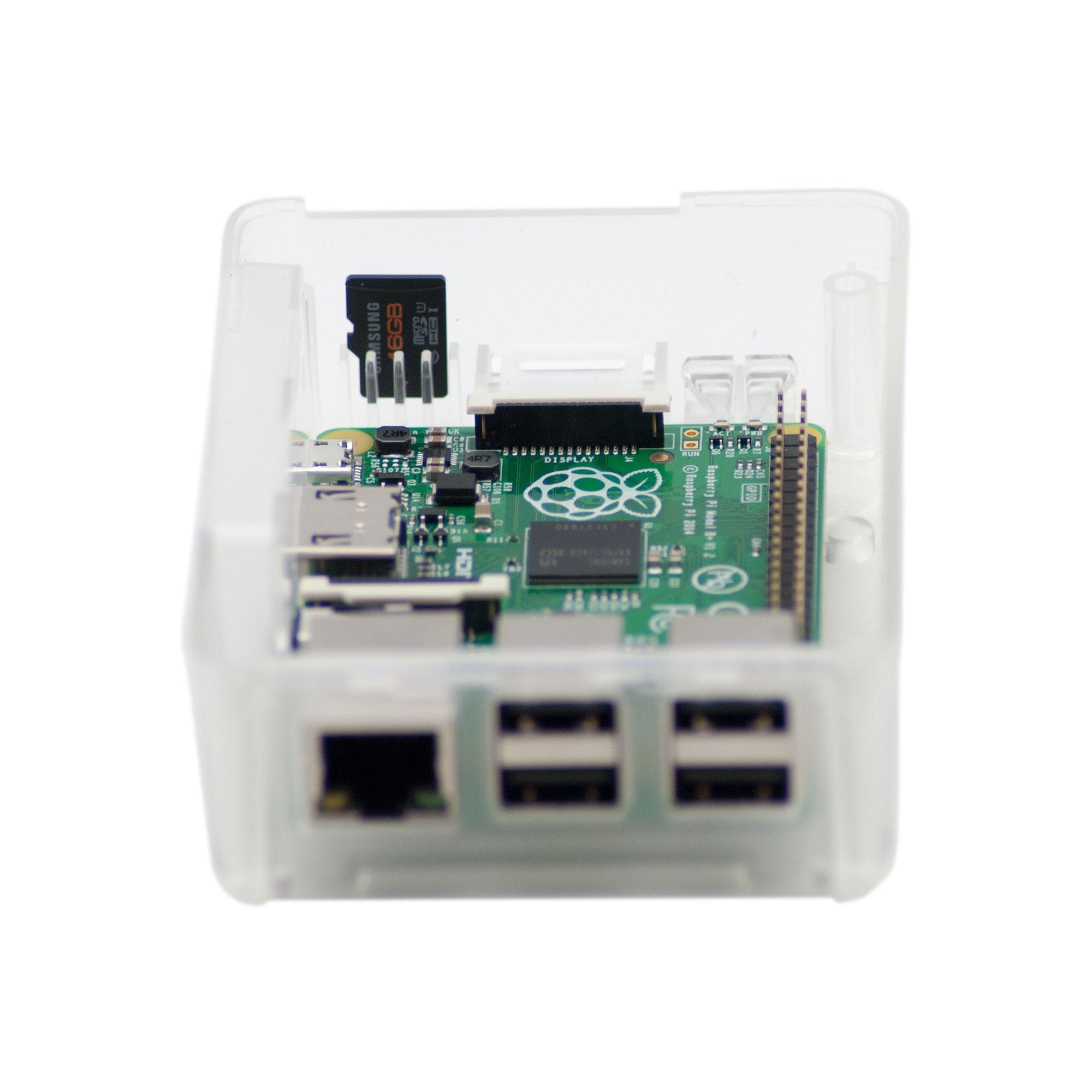 Modular Raspberry Pi 3 Case - Clear - The Pi Hut